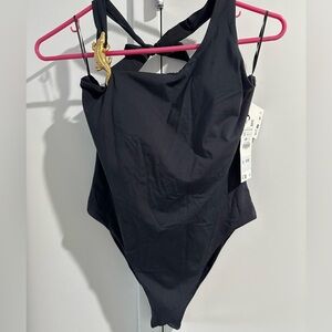 Black one piece bikini